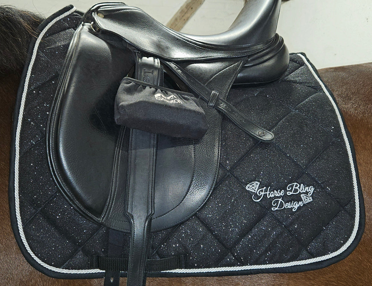 Glimmer Dressurunderlag - Shadow Black