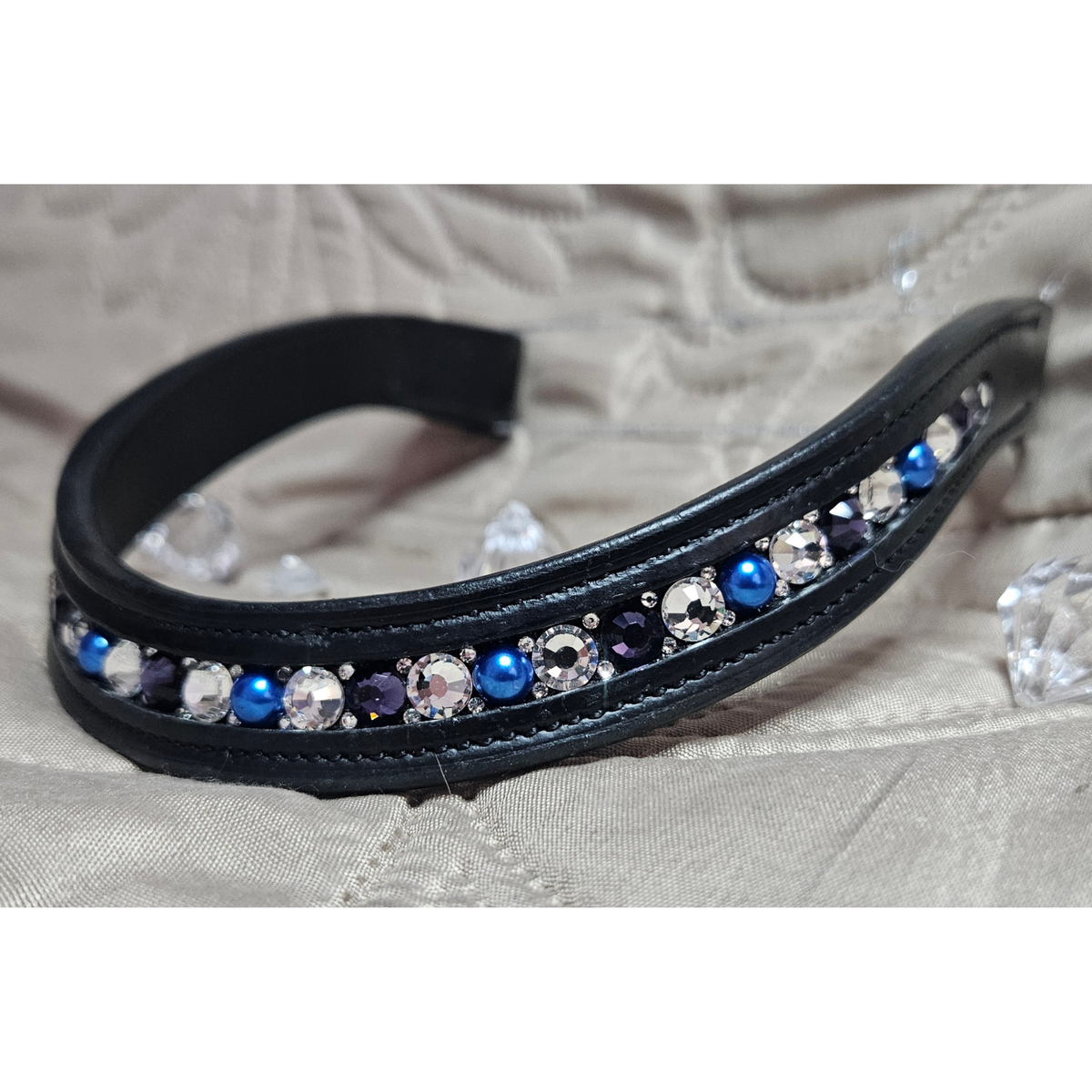 Cimberly Sapphire Perle - Sort Læder