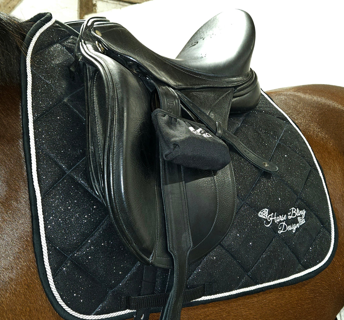 Glimmer Dressurunderlag - Shadow Black